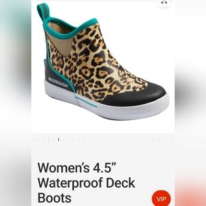 Leopard Deck Boots